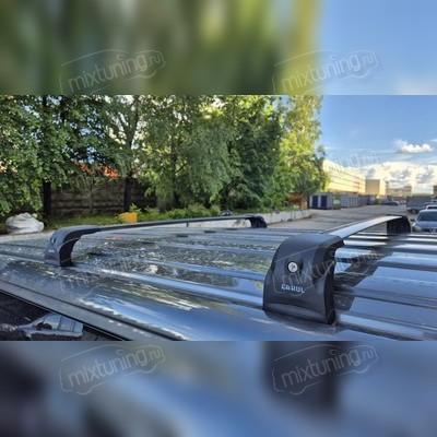 Комплект багажных поперечин в штатные места PEUGEOT Partner 2008-2019 (черные)