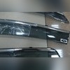 Дефлекторы окон с нержавеющим молдингом Kia Rio 2017-нв седан (комплект)