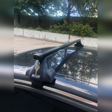 Багажник на крышу за дверной проём (прямоугольные поперечины)Nissan X-Trail T31 2007-2014 (с замком)