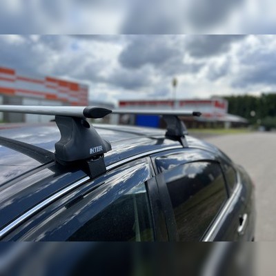 Багажник на крышу за дверной проём, модель "Крыло" Hyundai Solaris 2017-2019 (с секреткой)