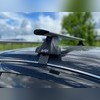 Багажник на крышу в штатные места, модель "Крыло" Hyundai Solaris хэтчбек 2011-2016 (с секреткой)