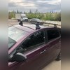 Багажник на крышу в штатные места (прямоугольные поперечины) Hyundai Solaris 2011-2016 (с секреткой)
