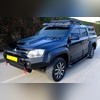 Пороги со светодиодной подсветкой Volkswagen Amarok 2010-2021 Dakar V2 (чёрные)