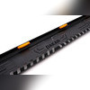 Пороги со светодиодной подсветкой Volkswagen Amarok 2010-2021 Dakar V2 (чёрные)