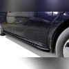 Комплект порогов "Dot Line" Mercedes Sprinter W907 2018+ (чёрные)
