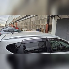 Рейлинги Nissan Qashqai j10 2006-2013 (OE-Style) серебристые