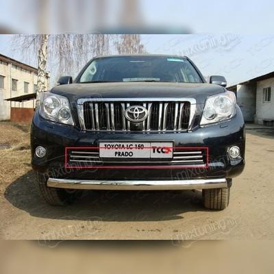 Накладка на решетку радиатора 16 мм oyota Land Cruiser Prado 150 2009-2013