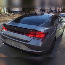 Lip Спойлер RS для Hyundai Avante 2020-2023 (окрашенный в черный цвет)