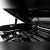 Бокс на крышу аэродинамический черный карбон "Classic" с двухсторонним открытием,175х79х40 см, 390 л