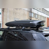 Бокс аэродинамический черный карбон "Sport" двухсторонние открытие 223х90х38см 540 литров