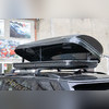 Бокс аэродинамический черный карбон "Sport" двухсторонние открытие 223х90х38см 540 литров