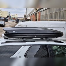 Бокс аэродинамический черный карбон "Sport" двухсторонние открытие 223х90х38см 540 литров