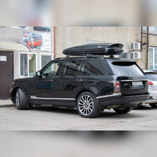 Бокс аэродинамический черный карбон "Sport" двухсторонние открытие 223х90х38см 540 литров