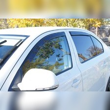 Дефлекторы окон вставные (дымчатые) Ford Mondeo IV 2007-2014 (седан)