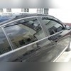 Дефлекторы, ветровики окон вставные (дымчатные), на кузов седан (передние)