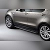 Пороги, подножки, ступени Land Rover Discovery 5 с надписью Discovery (копия оригинала - OEM Style)