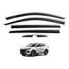Дефлекторы, ветровики окон с нержавеющим молдингом changan UNI-S 2024+ (6 частей)