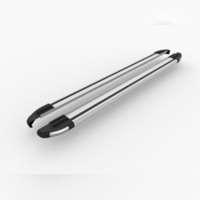 Пороги, подножки, ступени Land Rover Freelander 2 2006 - 2014, модель "BRILLIANT SILVER"