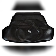 Коврик в багажник (черный) для Hyundai Sonata (LF) (SD) (2017) (с выступом под запаску)