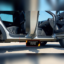 Накладки на внутренние пороги дверей Renault Kaptur 2017-нв (комплект 4 шт)