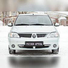 Зимняя заглушка решетки радиатора Renault Logan 2004-2010