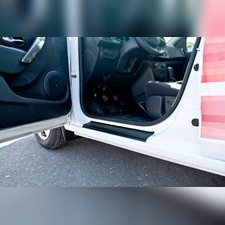 Накладки на внутренние пороги дверей Renault Sandero 2014-нв
