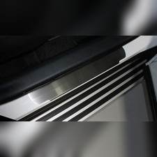 Накладки на пороги (лист шлифованный) Toyota RAV 4 2018-нв