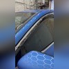 Дефлекторы окон с нержавеющим молдингом Nissan Qashqai II 2014-2021 (Тёмно-Дымчатые) Оригинал (4 шт)