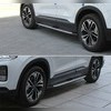 Комплект порогов Hyundai Santa-Fe 2018-2023 (копия оригинала - OEM Style) (с логотипом)