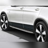 Пороги, подножки, ступени Mercedes-Benz GLC Coupe C253 2016-2019 (OEM)