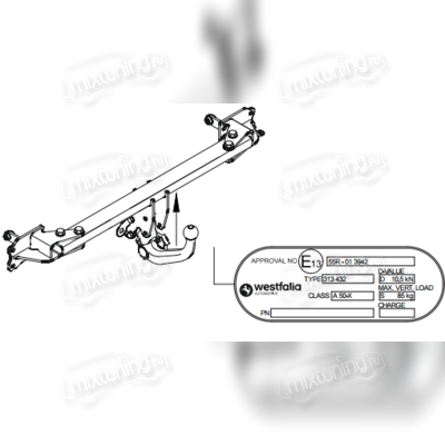 Фаркоп Mercedes-Benz C-class W205 / S205 2014-нв