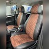 Авточехлы экокожа-алькантара ромб Citroen C4 II 2012-2022 (седан)