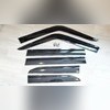 Дефлекторы, ветровики окон Toyota Land Cruiser Prado 250 2023+ (6 частей) чёрные