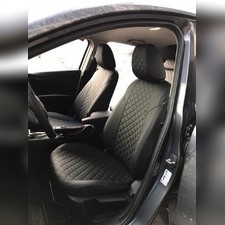 Авточехлы экокожа-ромб Mazda 3 BM 2013-2019 (седан)