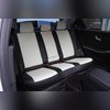 Авточехлы из экокожи Mercedes E-klasse W212 2009-2016 (седан, задние спинка и сиденье сплошные)