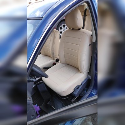 Авточехлы из экокожи Nissan Almera III G-15 2013-2018