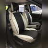 Авточехлы экокожа-ромб Renault Sandero 2 2014-нв (без подушек безопасности)