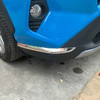 Накладки на передний и задний бампер Toyota RAV 4 2019 - нв (нержавеющая сталь) 4 штуки