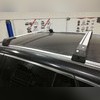 Поперечины на интегрированные рейлинги с замком BMW X6 2014-нв (аэродинамические, серебристые)
