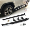 Подножки, подножки. ступени на Toyota RAV 4 (XA50) 2019-2025 OE Style (с надписью RAV 4) Серебристые