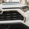 Накладки на решетку радиатора Toyota Rav 4 2019- нв (окантовка) полированная нержавеющая сталь