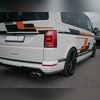 Элероны на задний бампер Volkswagen T6.1 Transporter 2020-2025 (2 части) чёрный