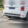 Элероны на задний бампер Volkswagen T6.1 Transporter 2020-2025 (2 части) чёрный