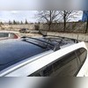 Поперечины на штатные рейлинги Toyota Highlander IV (U70) 2019-нв (OEM) черные С ЗАМКОМ