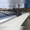 Поперечины на штатные рейлинги Toyota Highlander IV (U70) 2019-нв (OEM) черные С ЗАМКОМ
