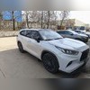 Поперечины на штатные рейлинги Toyota Highlander IV (U70) 2019-нв (OEM) черные С ЗАМКОМ