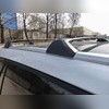Поперечины на штатные рейлинги Toyota Highlander IV (U70) 2019-нв (OEM) черные С ЗАМКОМ