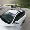 Багажник аэродинамический BMW X1 2015 - нв на интегрированные рейлинги с замком SKYBAR (черные)