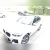 Багажник BMW X3 2017 - нв G01 на интегрированные рейлинги с замком SKYBAR (аэродинамические, черные)