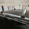 Поперечины на интегрированные рейлинги с замком BMW X5 2018-нв G05 (аэродинамические, серебристые)